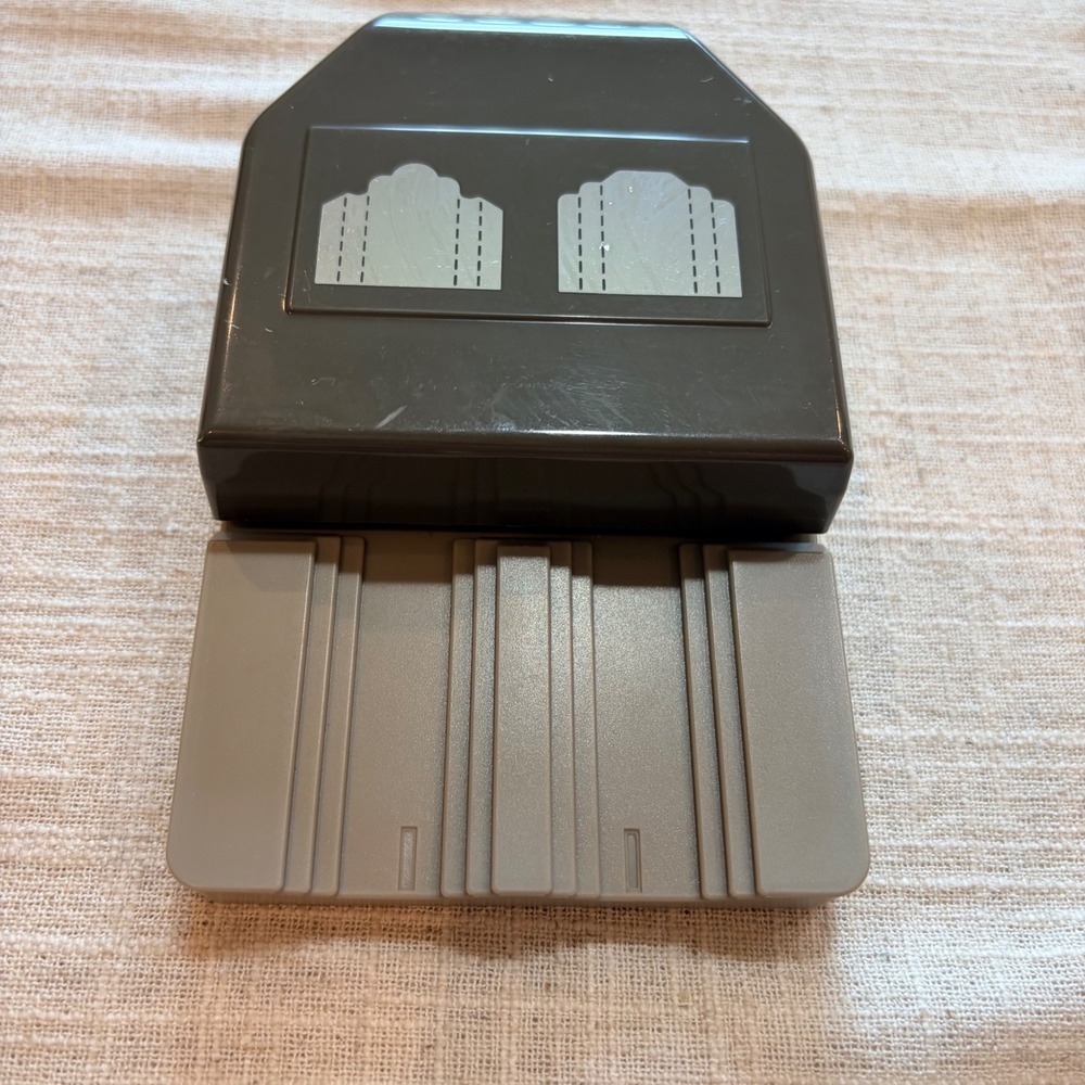 Stampin Up Scalloped Tag Topper Punch Brown Gray Paper Craft Tool 133324